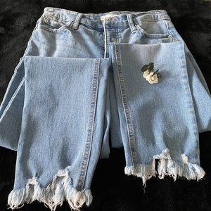 JESSICA SIMPSON Throwback VIntage Taper Jean Light Wash - Sz 26